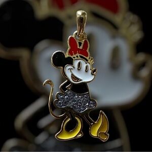 Minnie Mouse Pendant with Red Bow